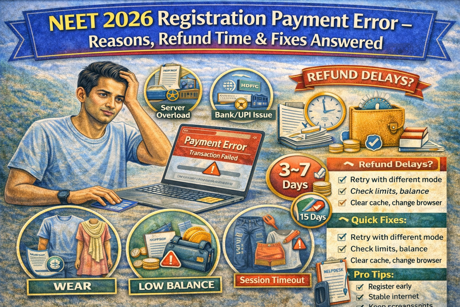 NEET 2026 Registration Payment Error – Reasons, Refund Time & Fixes Answered